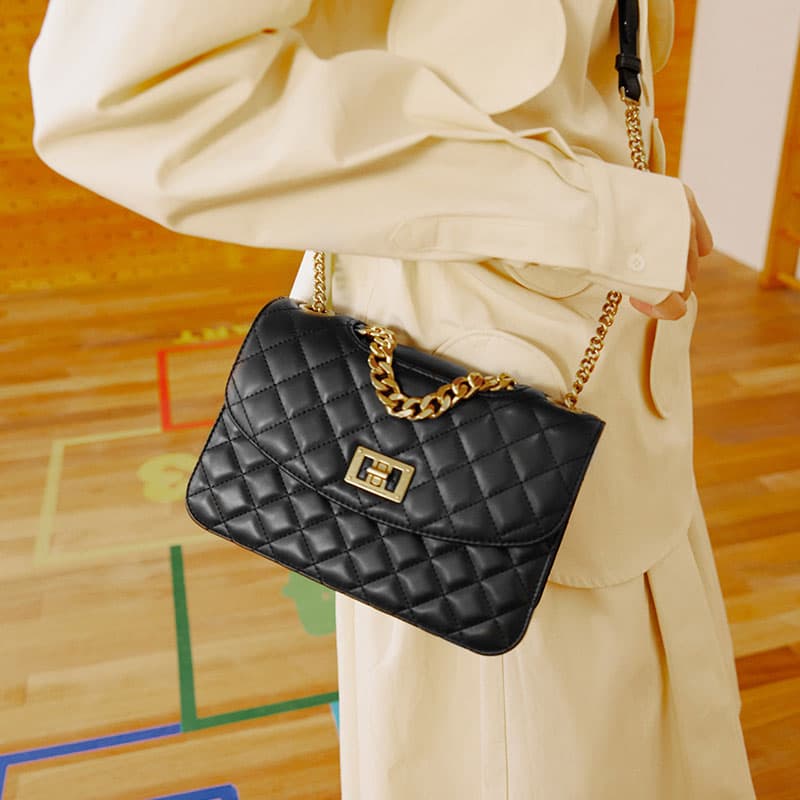 Charles & Keith Quilted Chain Bag