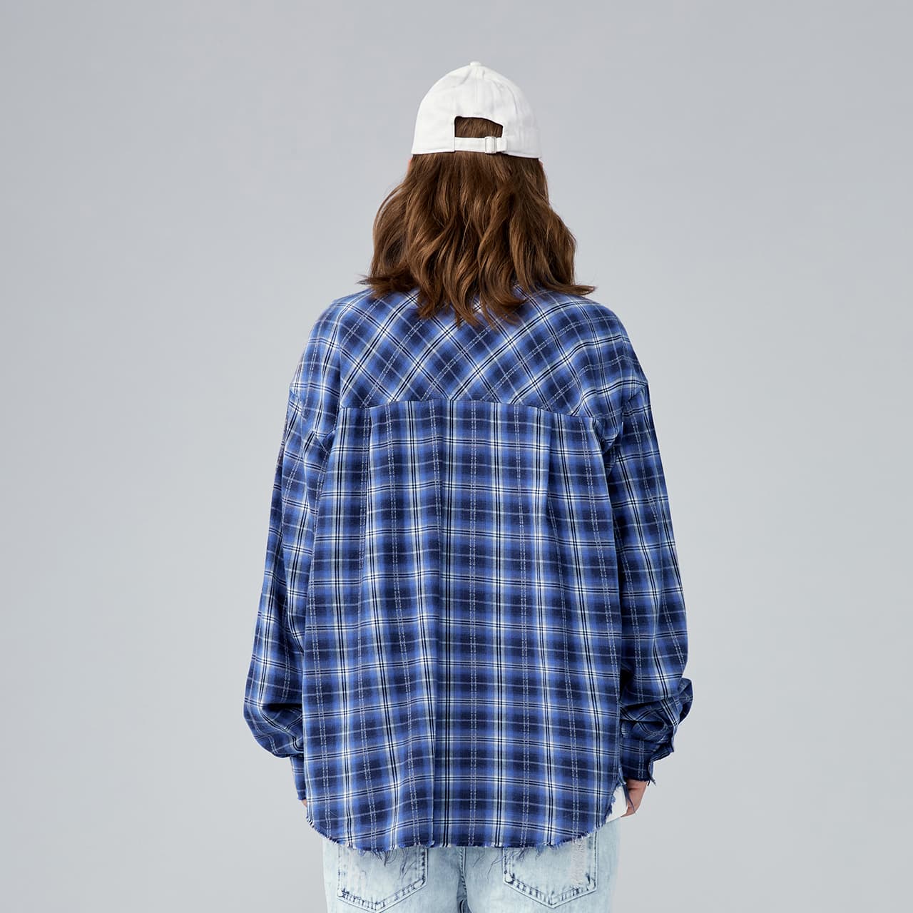 Guuka Plaid Shirt Blue