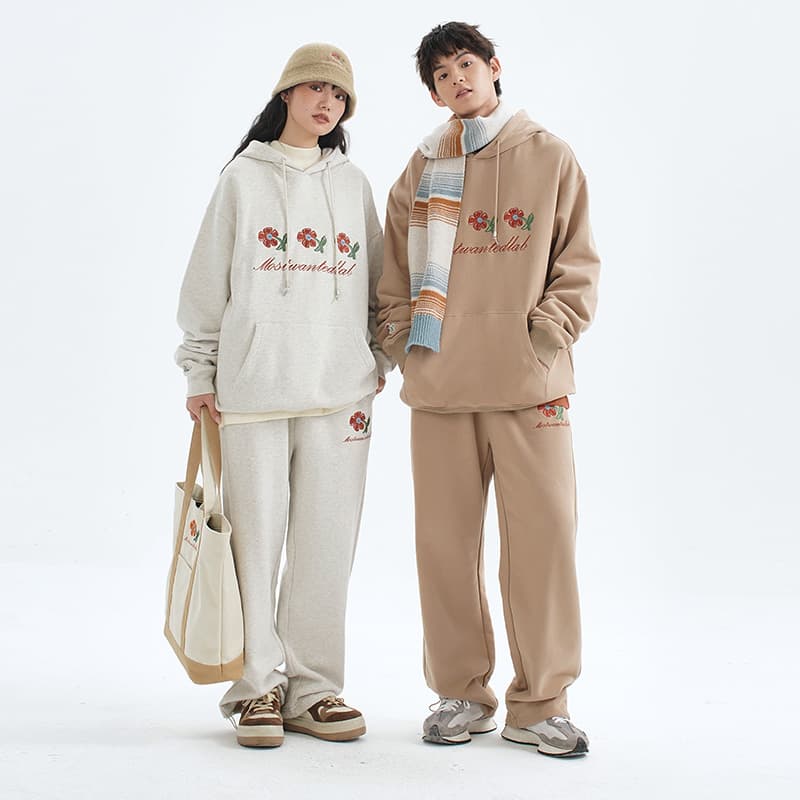 MostwantedLab Retro Floral Hoodie