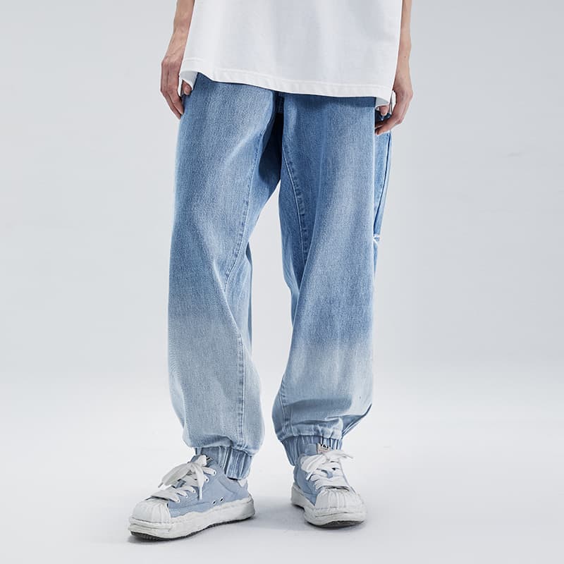 LAMLICKA Denim Joggers Blue