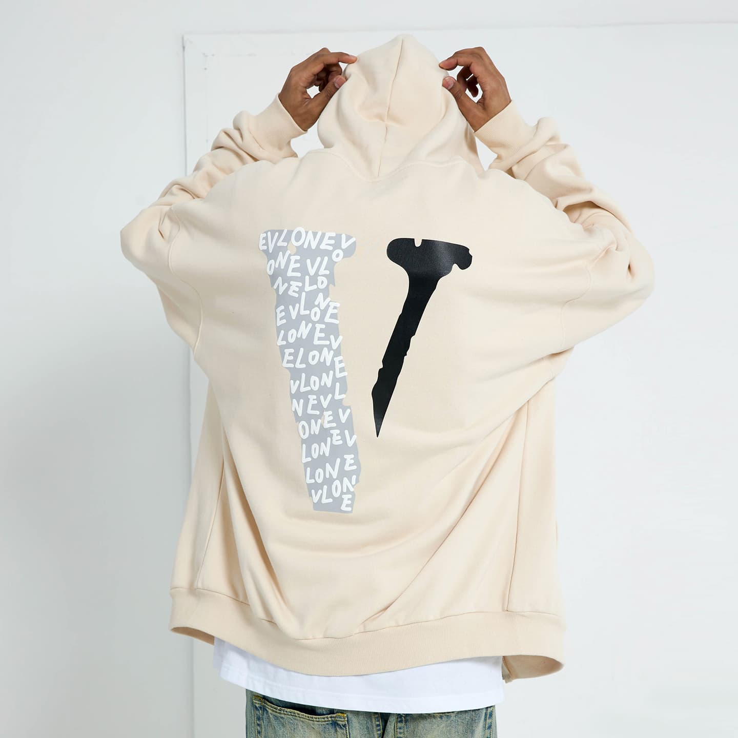 VLONE Hoodie Beige