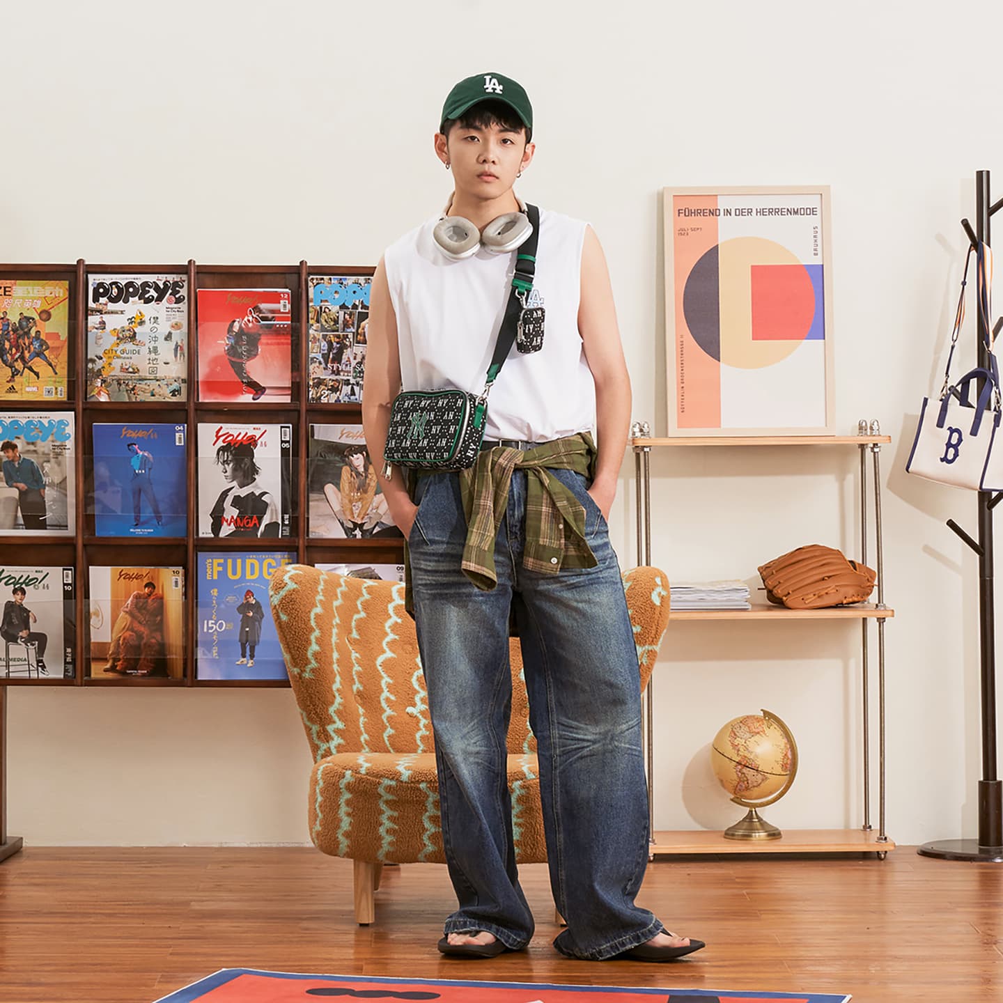 MLB Monogram Crossbody Bag Black