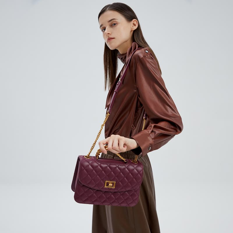 Charles & Keith Quilted Chain Bag