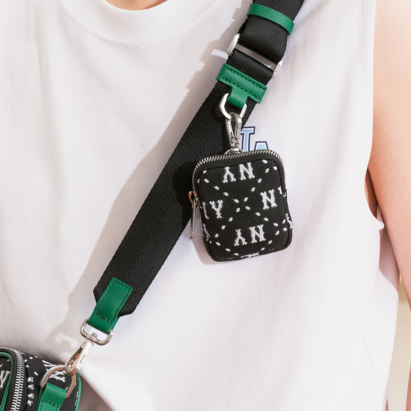 MLB Monogram Crossbody Bag Black