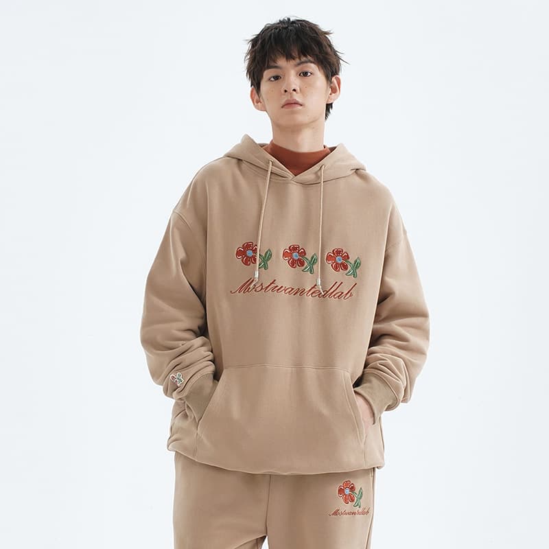 MostwantedLab Retro Floral Hoodie