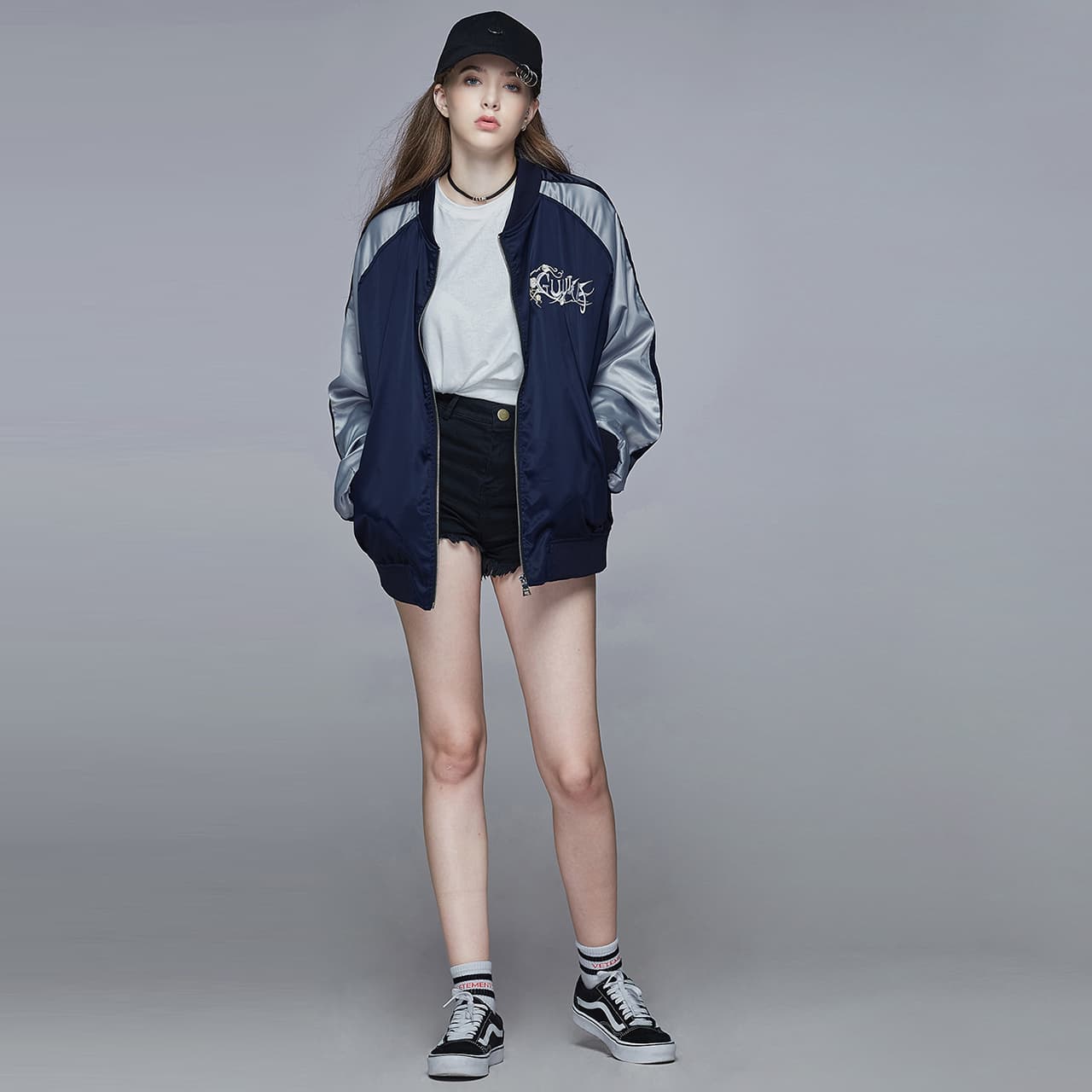Guuka Bomber Jacket Navy