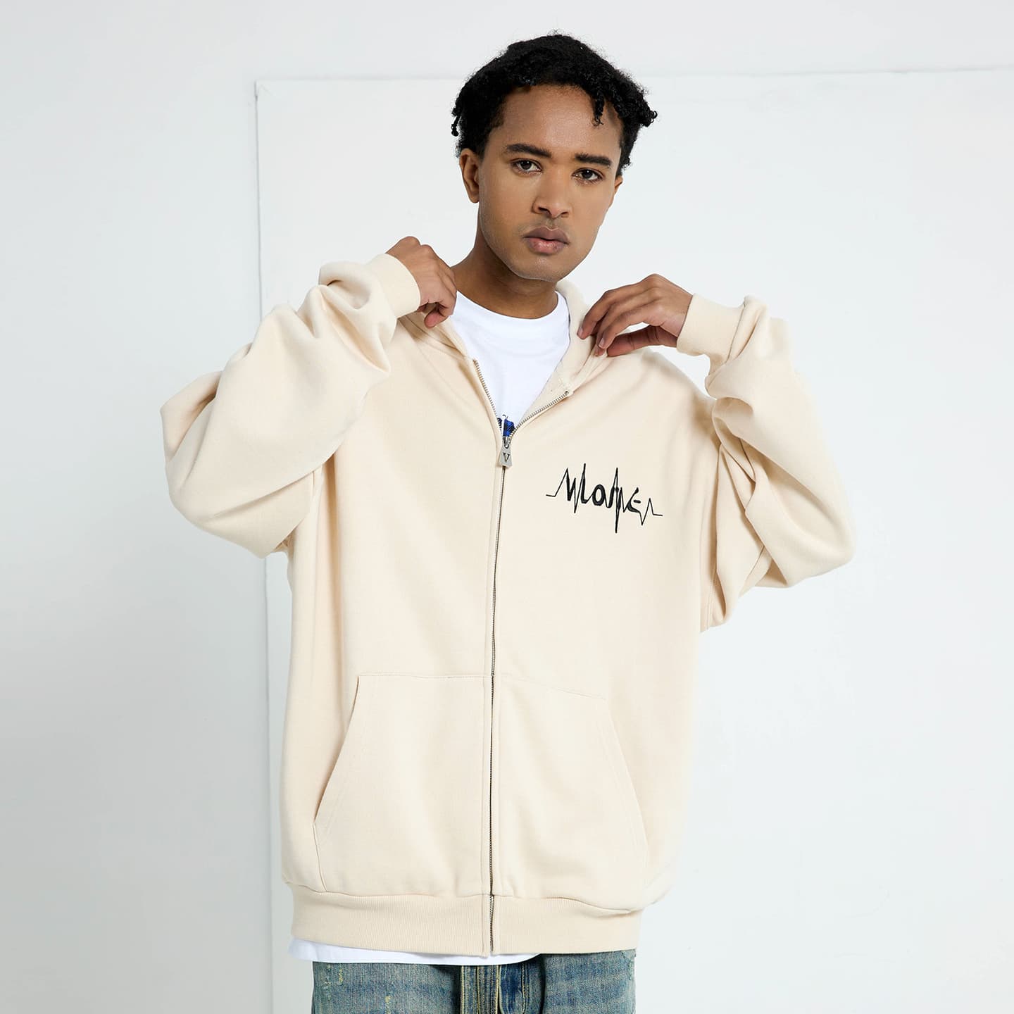 VLONE Hoodie Beige