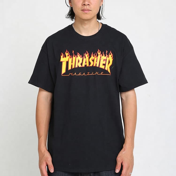 Thrasher Flame T-Shirt Black