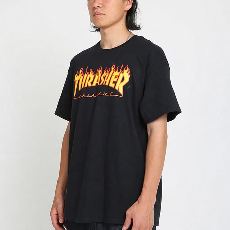 Thrasher Flame T-Shirt Black