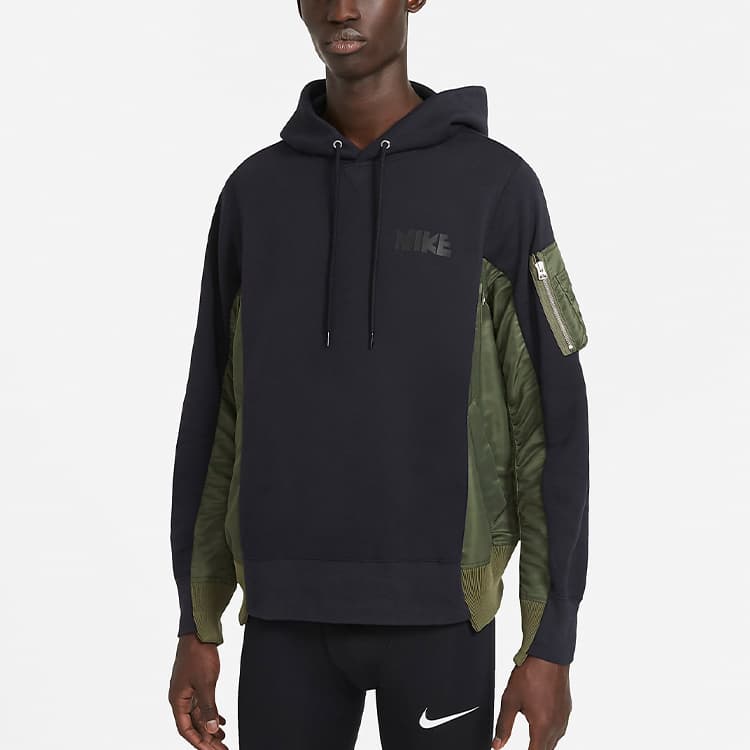 Nike x Sacai Pullover Hoodie Olive
