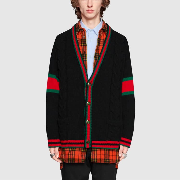 Gucci V-Neck Knit Sweater