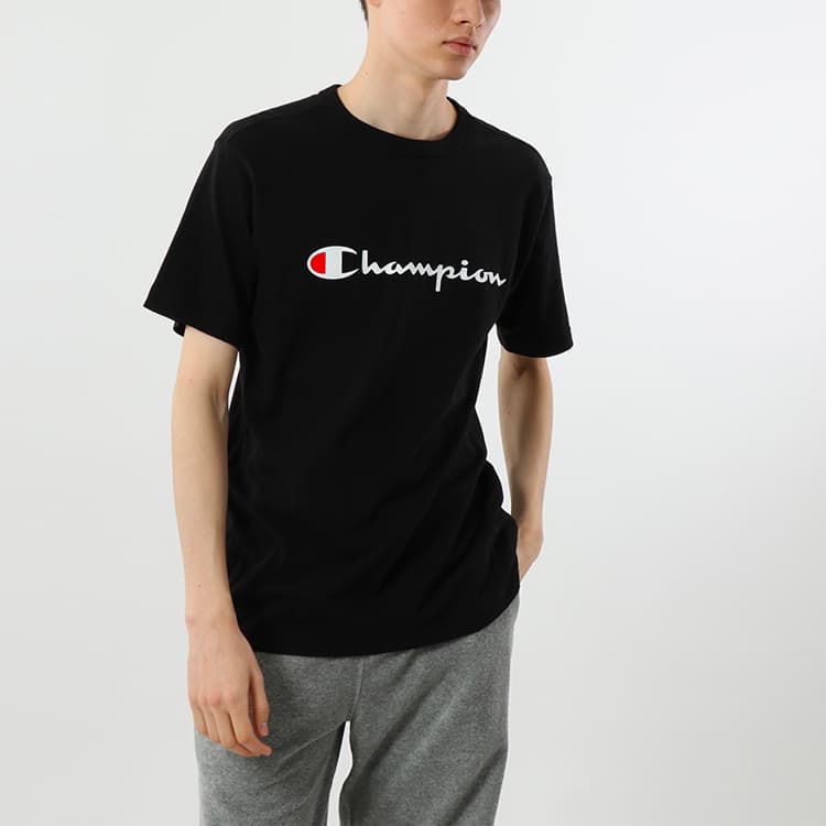 Champion Logo T-Shirt Black
