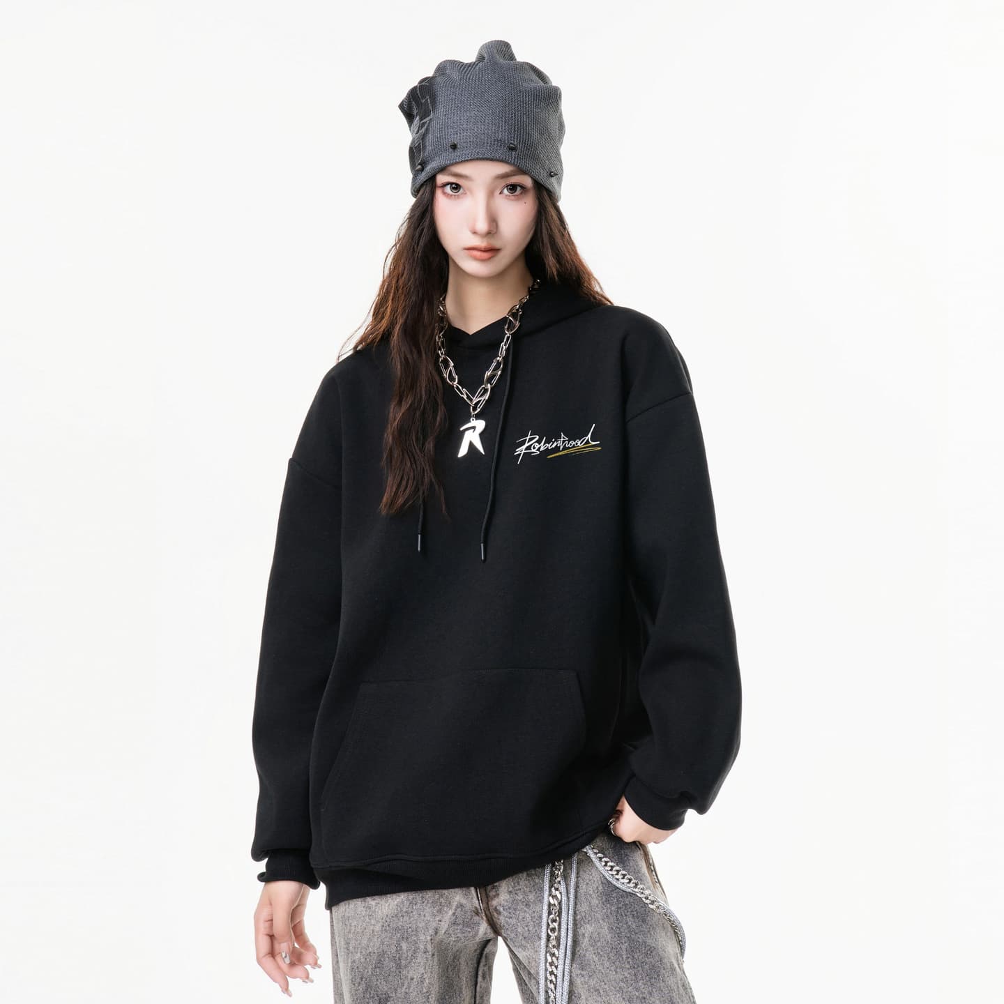 ROBINHOOD Logo Print Sweatshirt