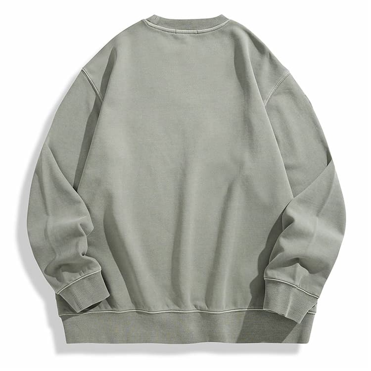 PEACEBIRD MEN Loose Washed Heavyweight Sweatshirt