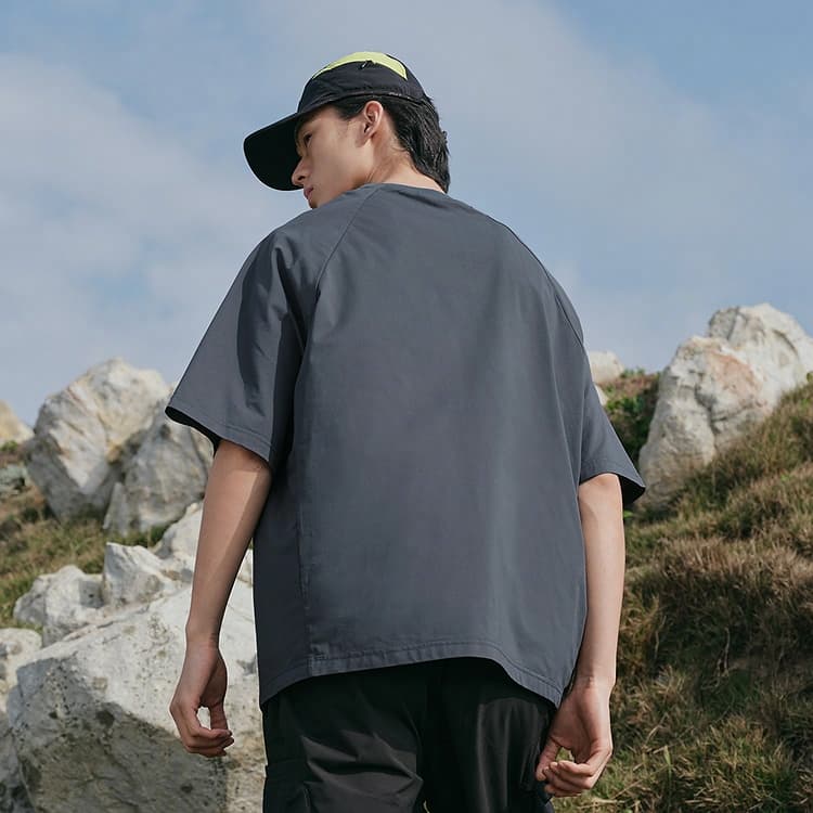 PEACEBIRD MEN Outdoor Print T-Shirt