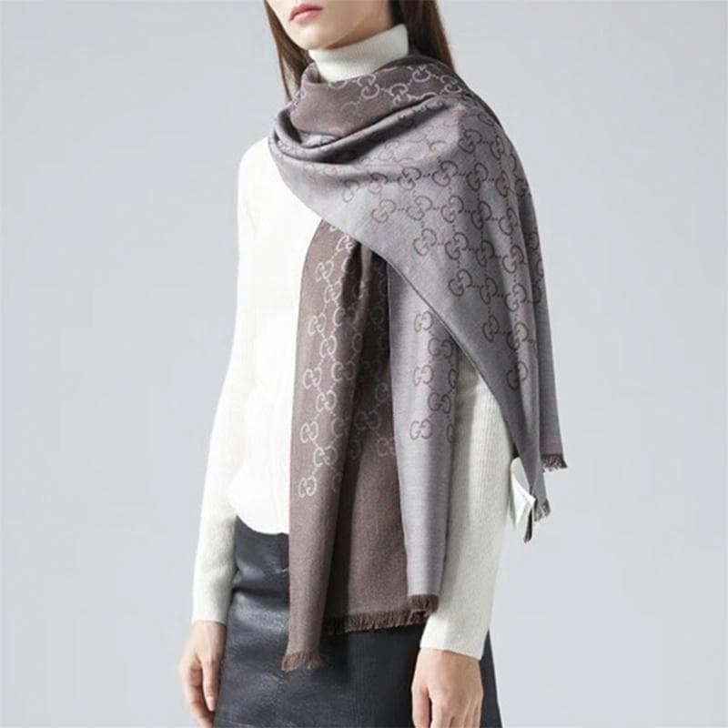 Gucci Wool Fringe Scarf
