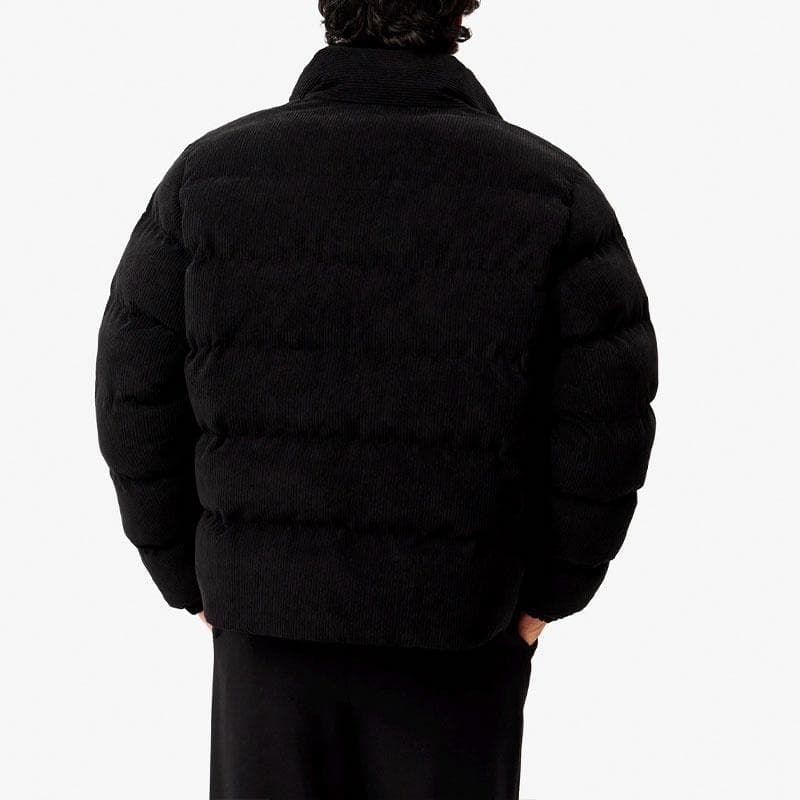 Lacoste Corduroy Zip Jacket Black