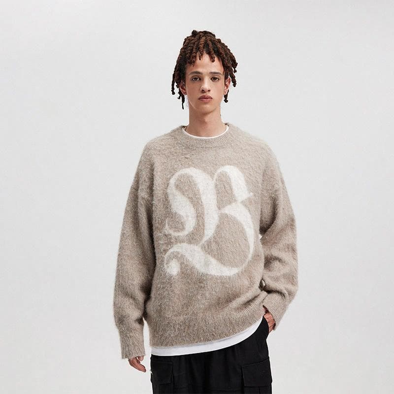 BONELESS Wool Jacquard Pullover Sweater