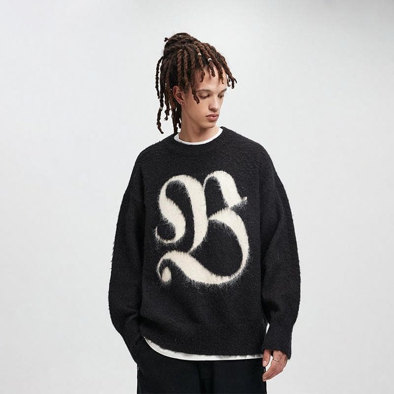 BONELESS Wool Jacquard Pullover Sweater