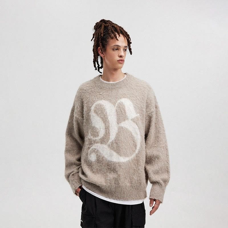BONELESS Wool Jacquard Pullover Sweater