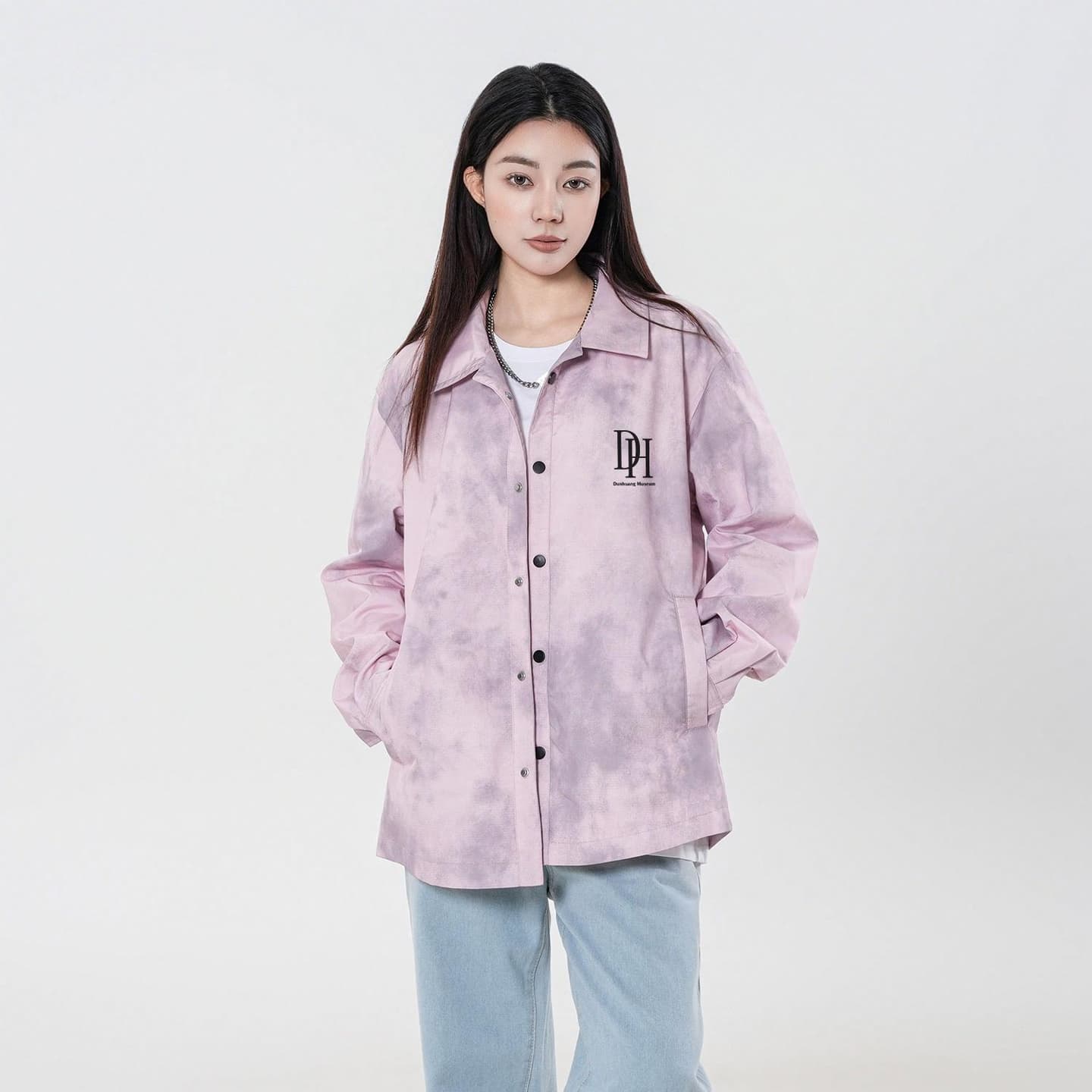 Dunhuang Museum Tie-Dye Logo Jacket