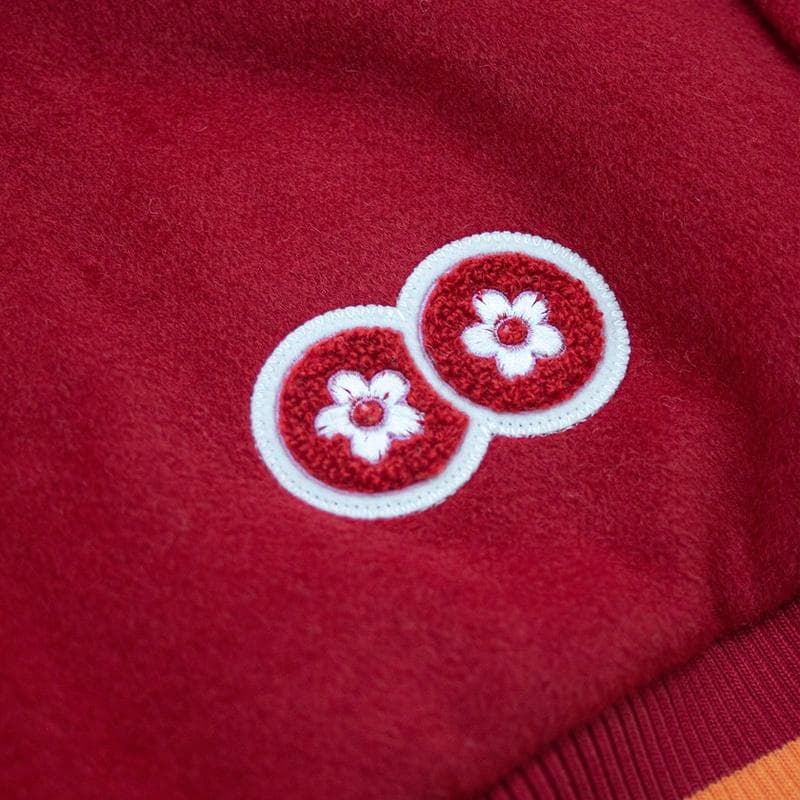 Vandy The Pink Varsity Jacket Red