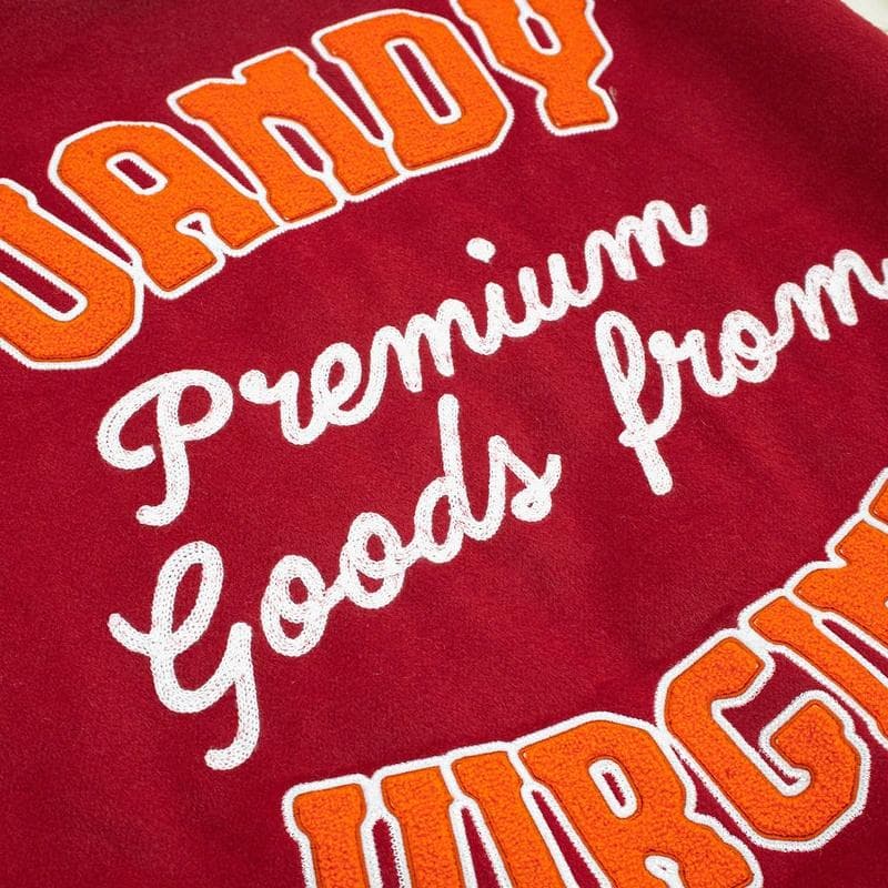 Vandy The Pink Varsity Jacket Red