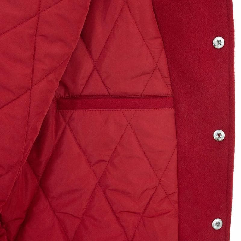 Vandy The Pink Varsity Jacket Red