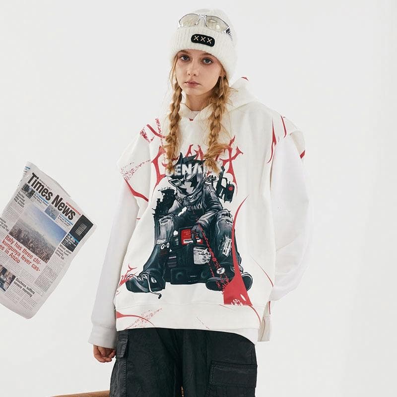 GENANX Lightning Hoodie Vest