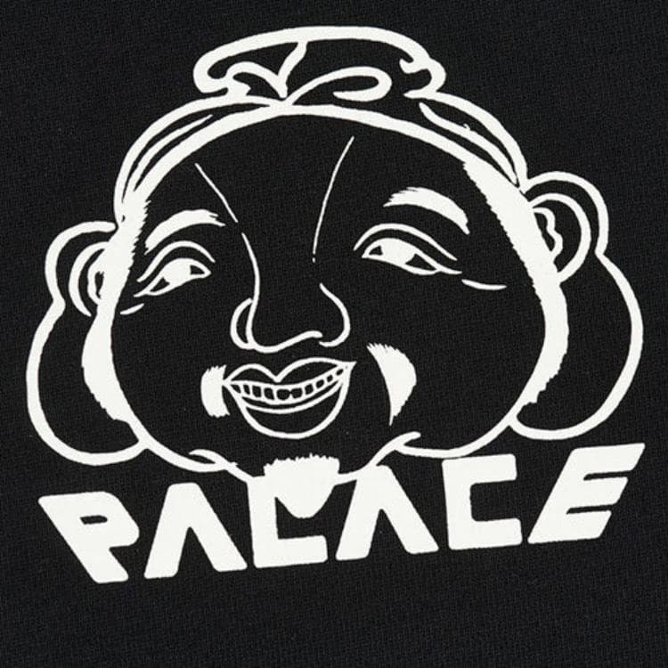 PALACE x EVISU Tri-Godhead Hood Black
