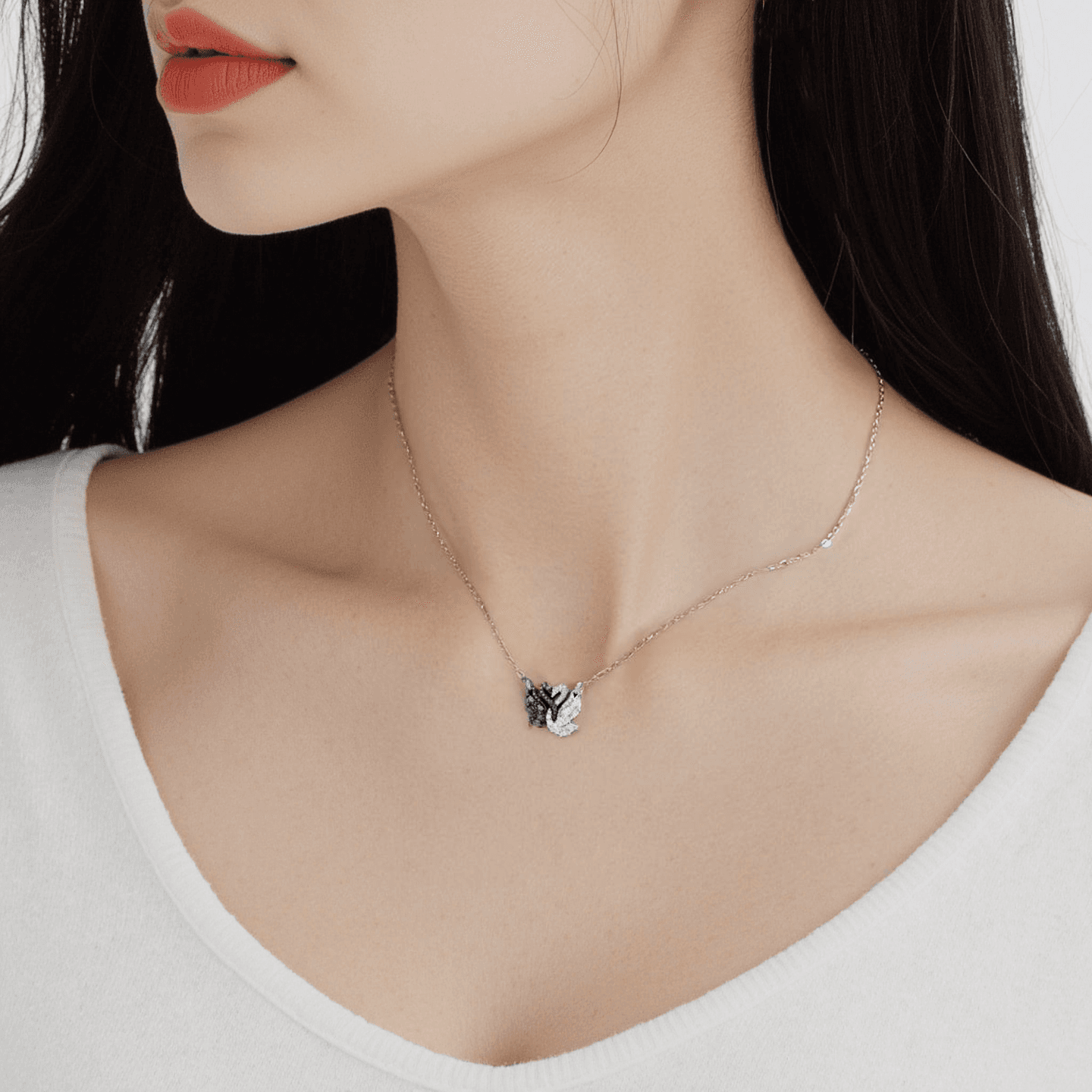 Swarovski Swan Necklace