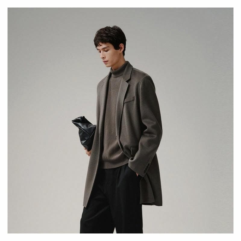 PEACEBIRD MEN Wool Coat