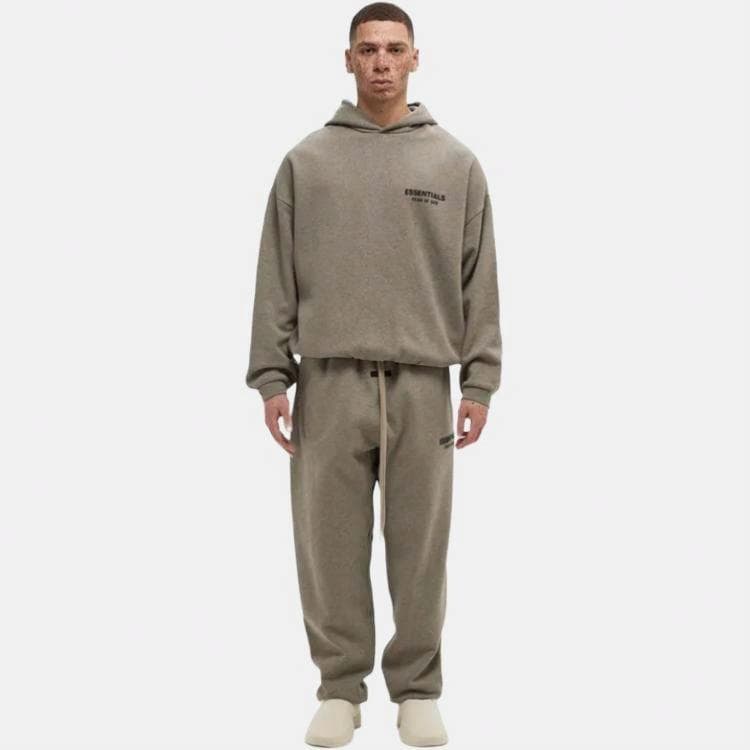 Fear of God Essentials FW24 Holiday Core Hoodie Deep Fog Grey