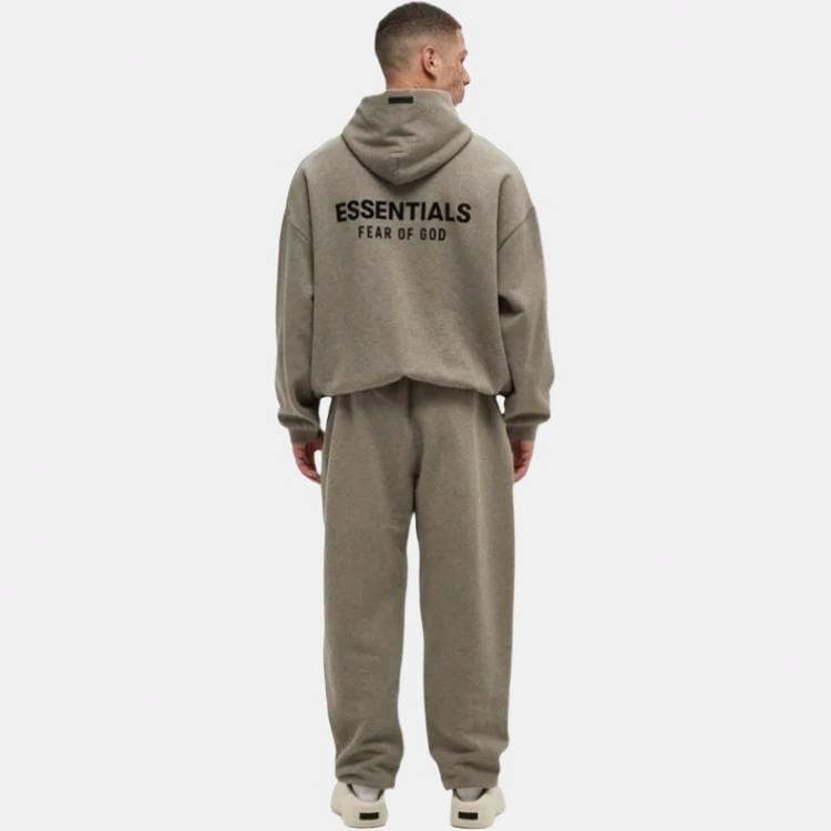 Fear of God Essentials FW24 Holiday Core Hoodie Deep Fog Grey