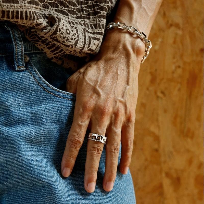 IDEAGEMER 925 Silver Ring