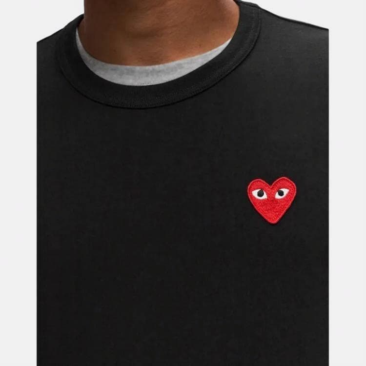 CDG Play SS24 Black T-Shirt
