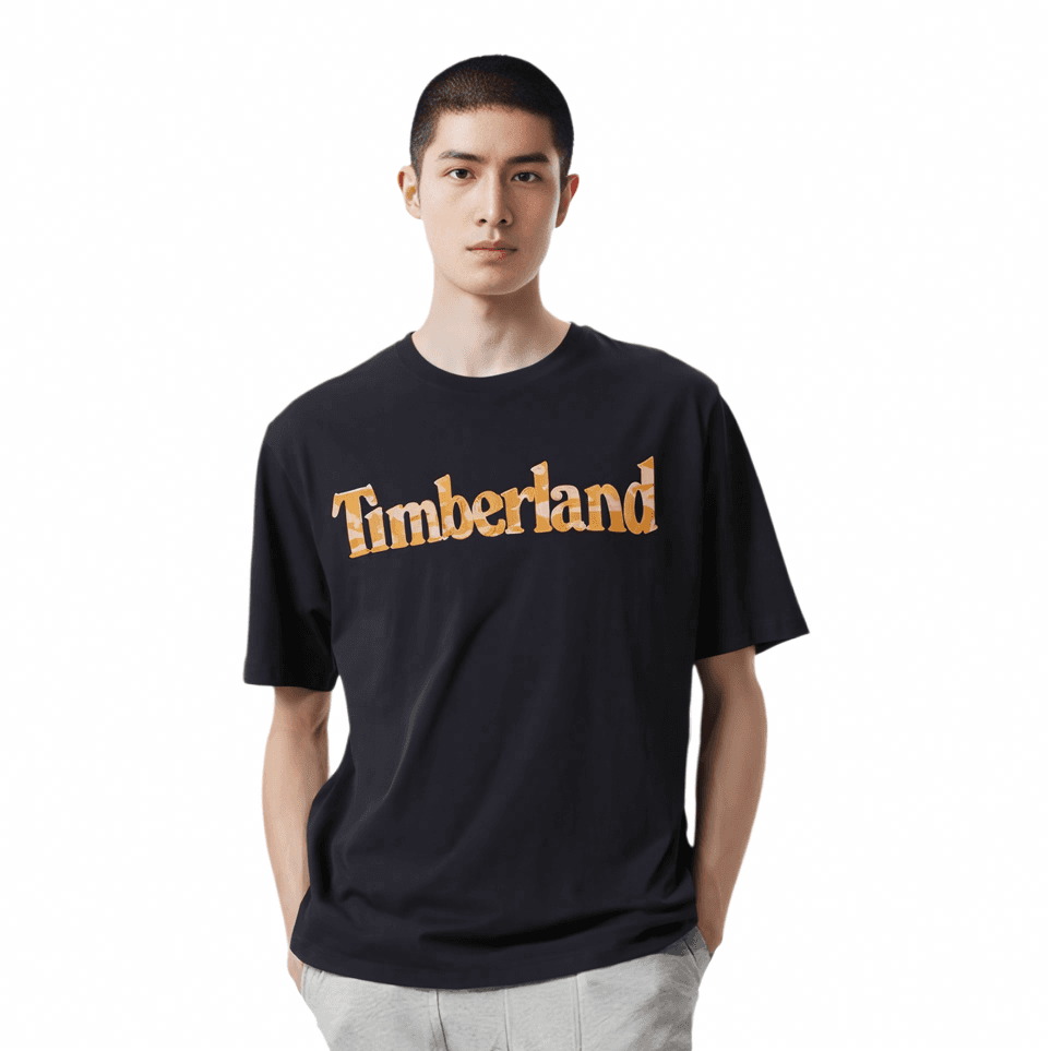 Timberland Letter Loose Crew Tee Black