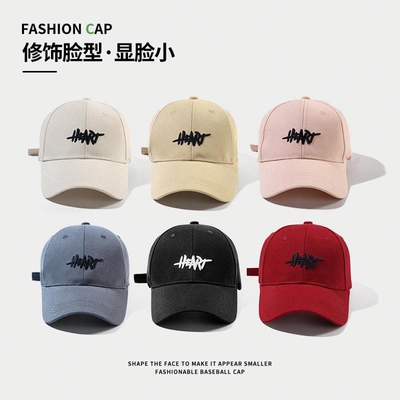 南极人 时尚字母刺绣帽子加宽帽檐显脸小美式休闲硬顶遮阳防晒帽透气 聚酯纤维 鸭舌帽 男女同款情侣款