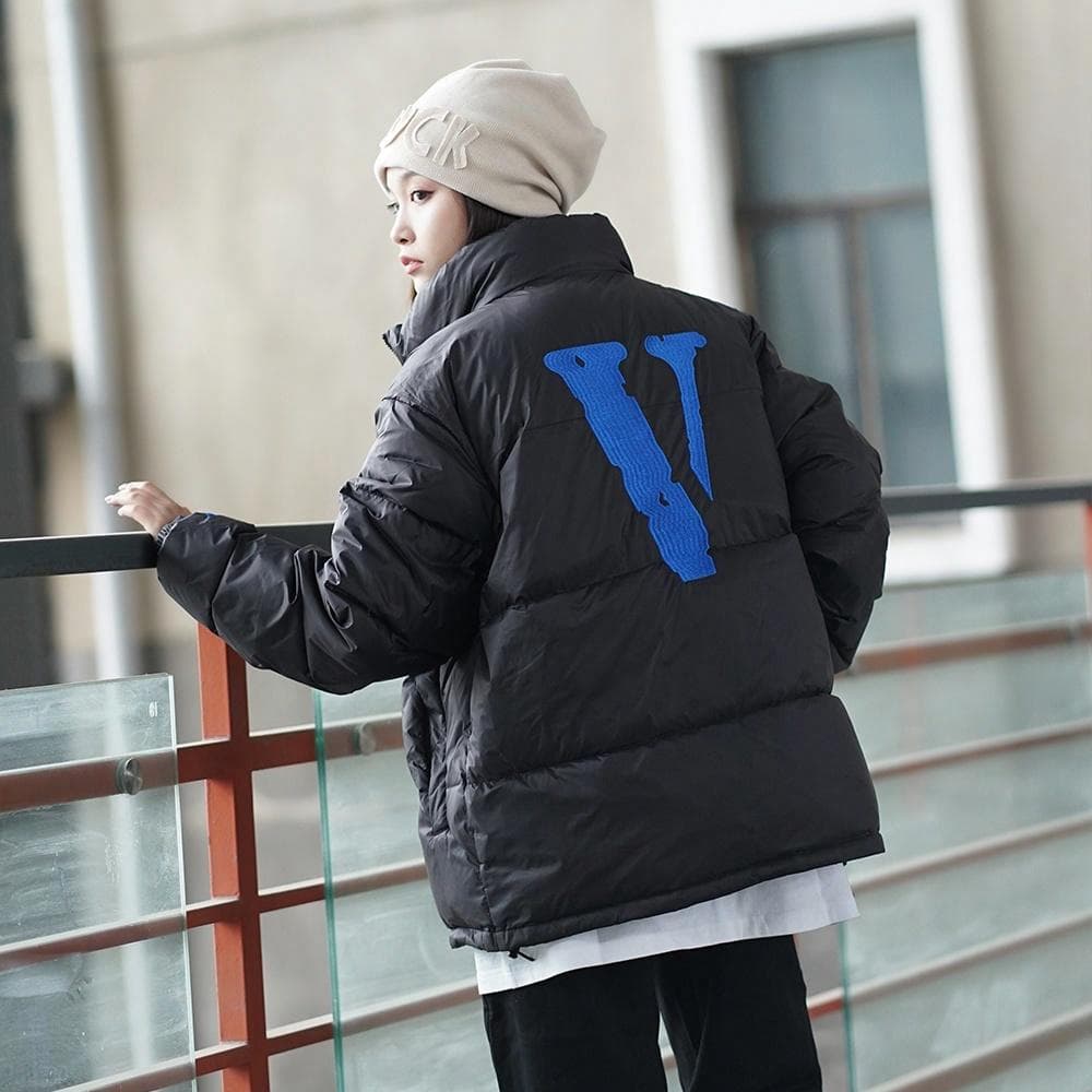 VLONE Classic Blue Logo Down Jacket
