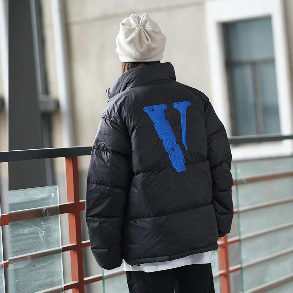 VLONE Classic Blue Logo Down Jacket