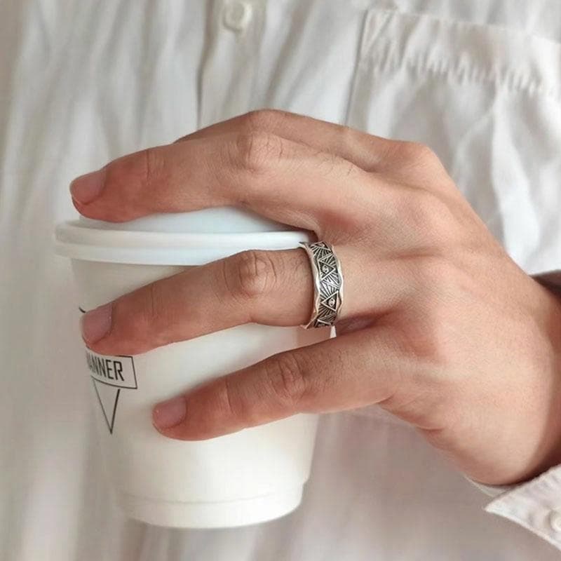 IDEAGEMER Eye of God Ring