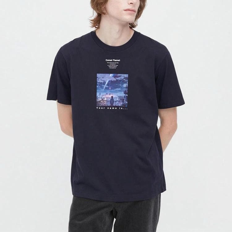 UNIQLO x Makoto Shinkai SS23 Navy T-Shirt