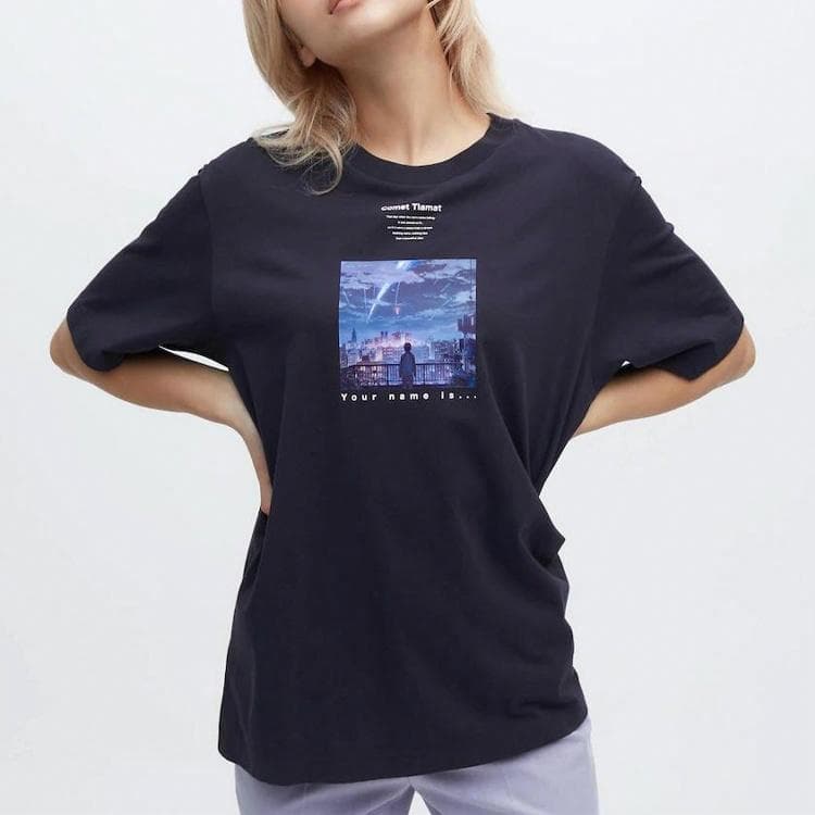 UNIQLO x Makoto Shinkai SS23 Navy T-Shirt