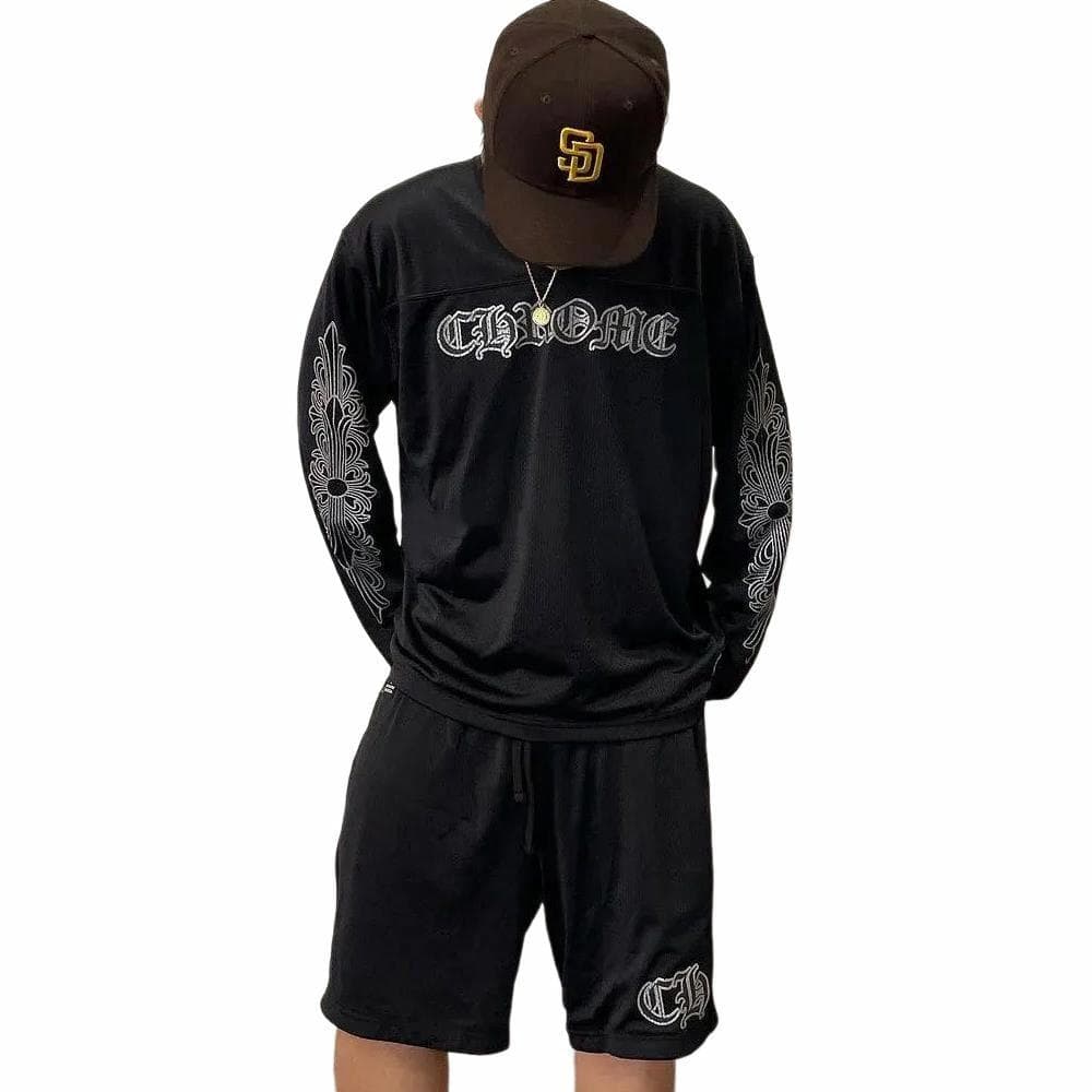 Chrome Hearts Hockey Series Long Sleeve Tee Black