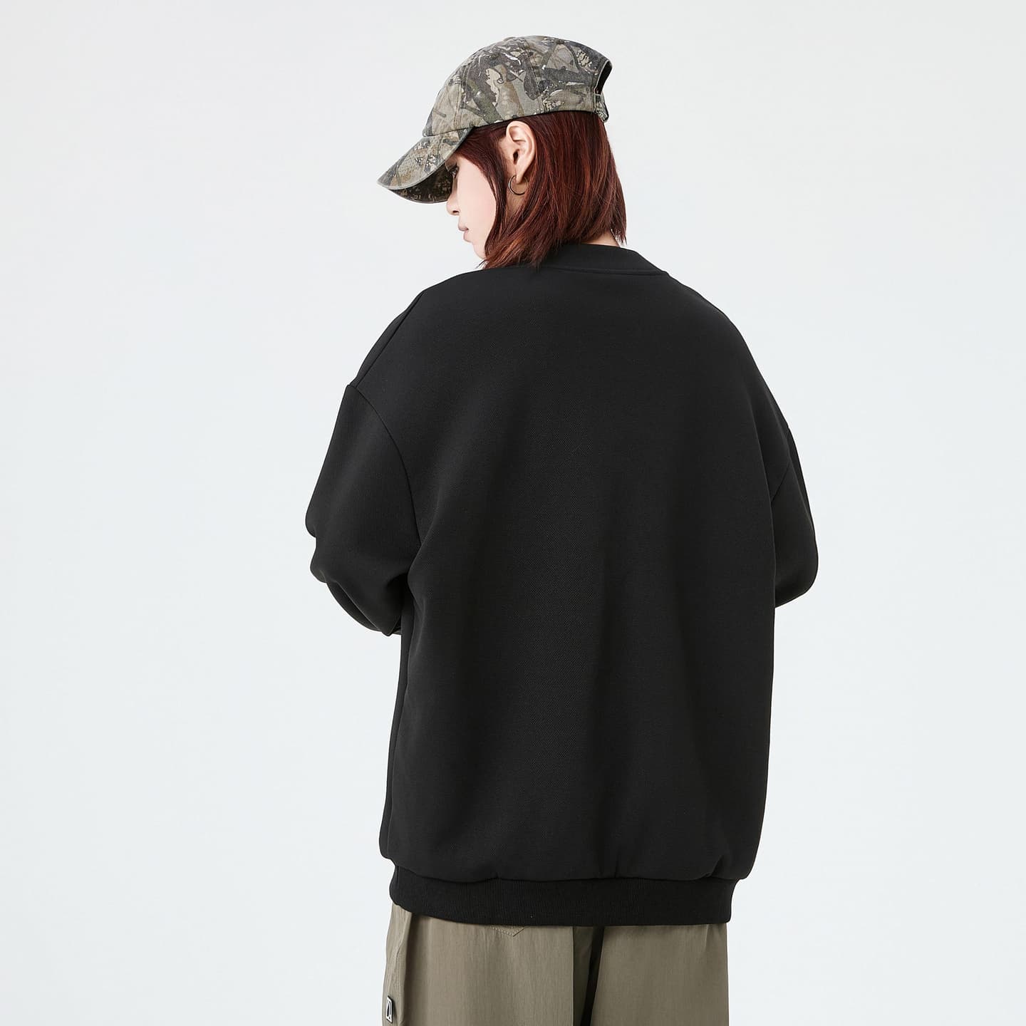 ROBINHOOD Vintage Patchwork Pullover Sweatshirt