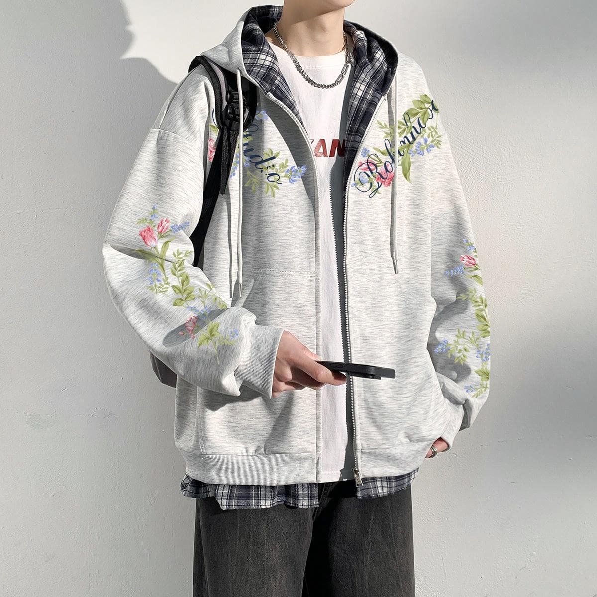 ROBINHOOD Classic Plaid Hoodie