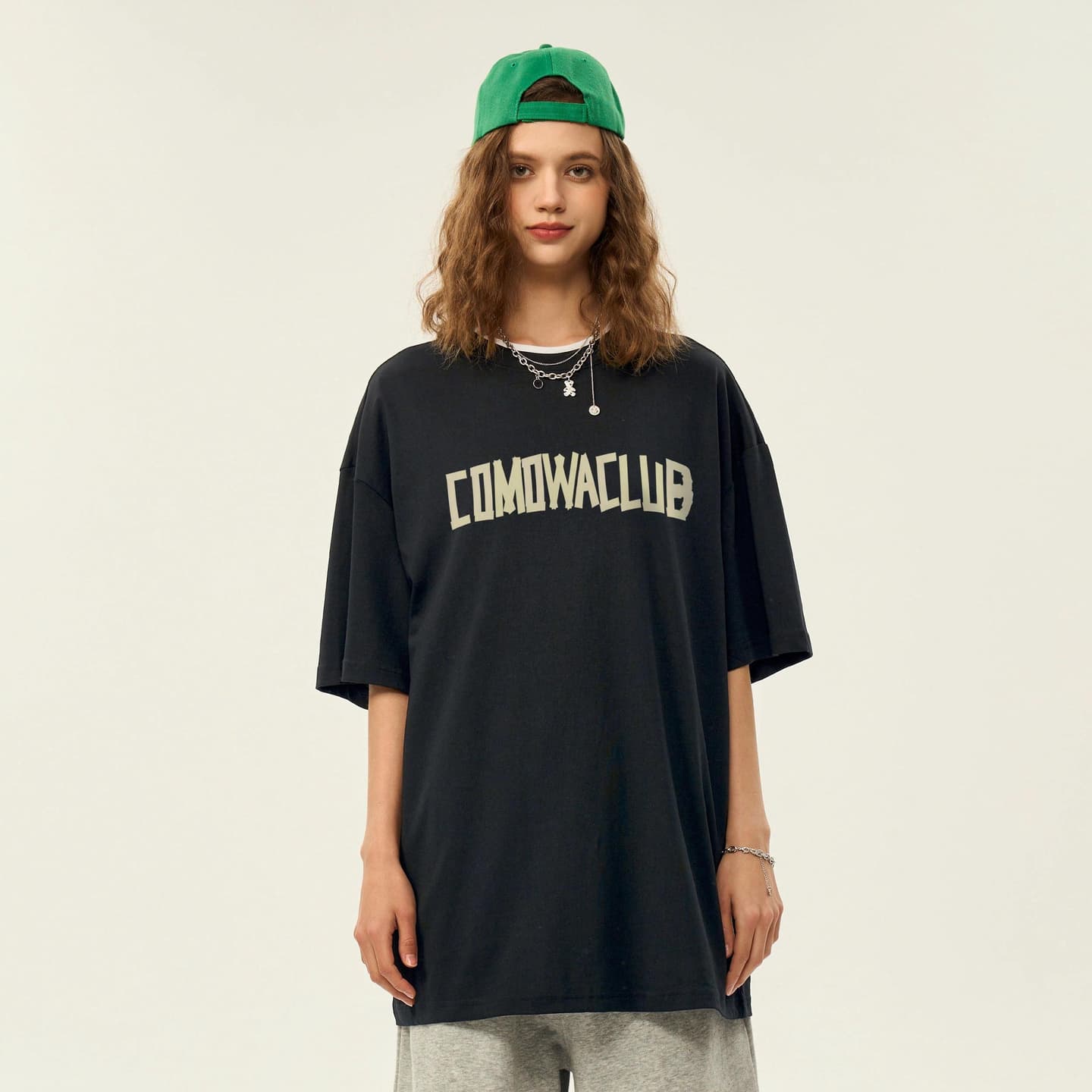 COMOWA Graffiti Tape Stars Moon Logo Tee Set