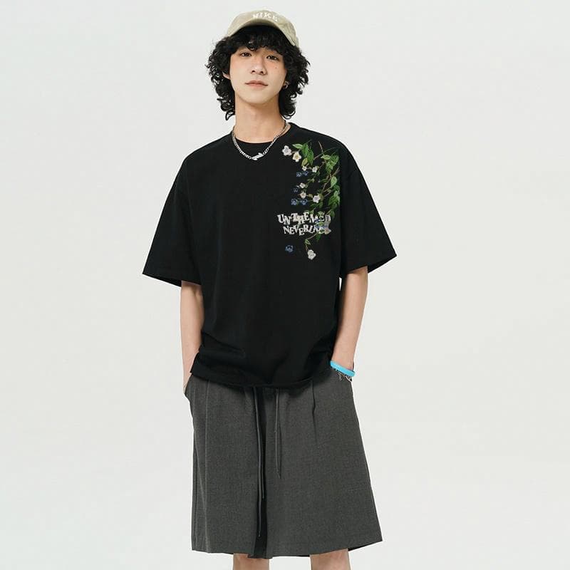UNthemed Floral Embroidered Tee