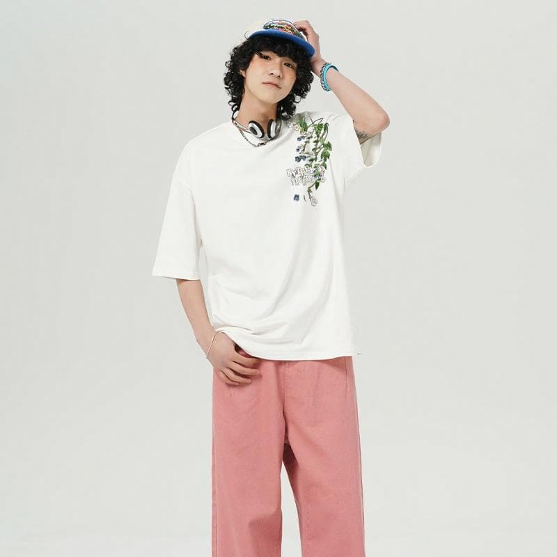 UNthemed Floral Embroidered Tee