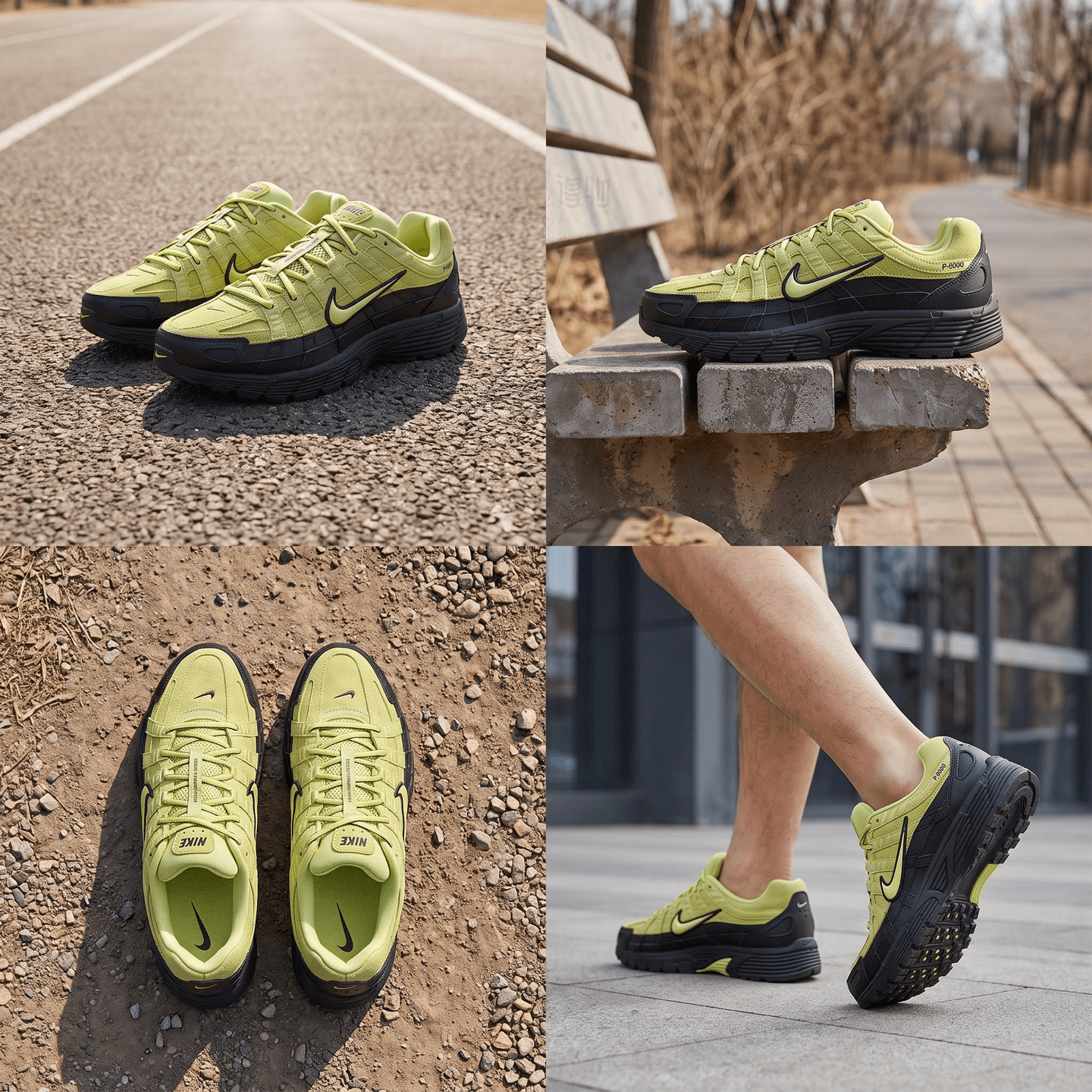 Nike P-6000 Black Green